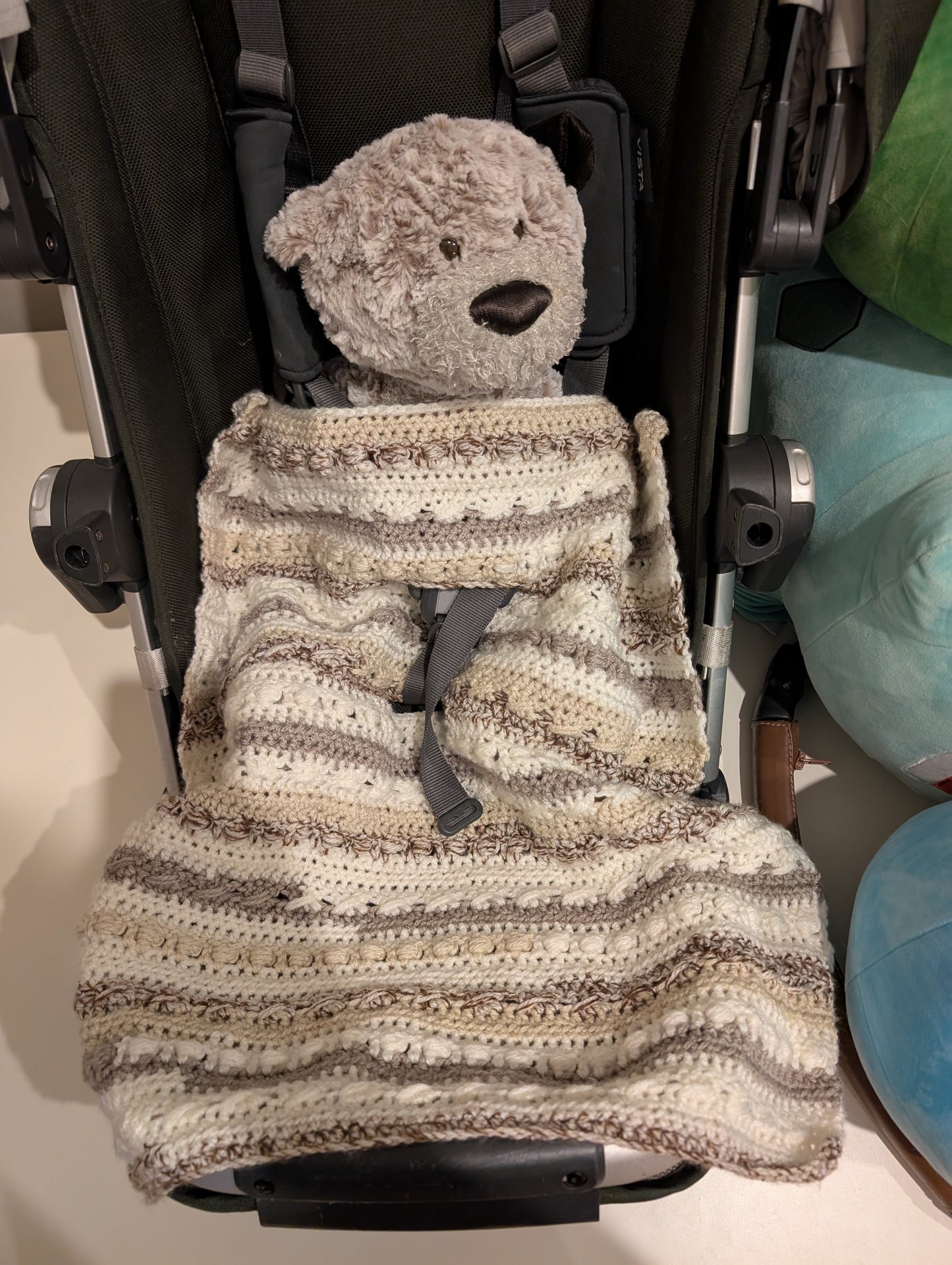 Bubbles & Waves Car Seat/Stroller Blanket
